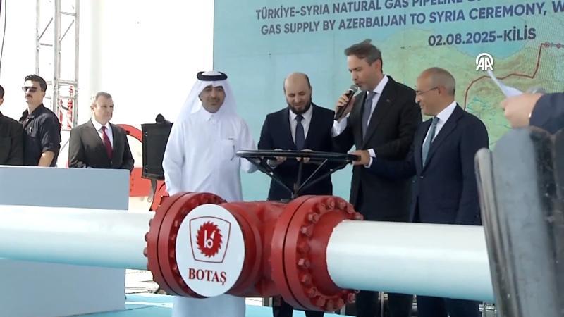 Türkiye'den Suriye'ye ilk doğalgaz akışı başladı