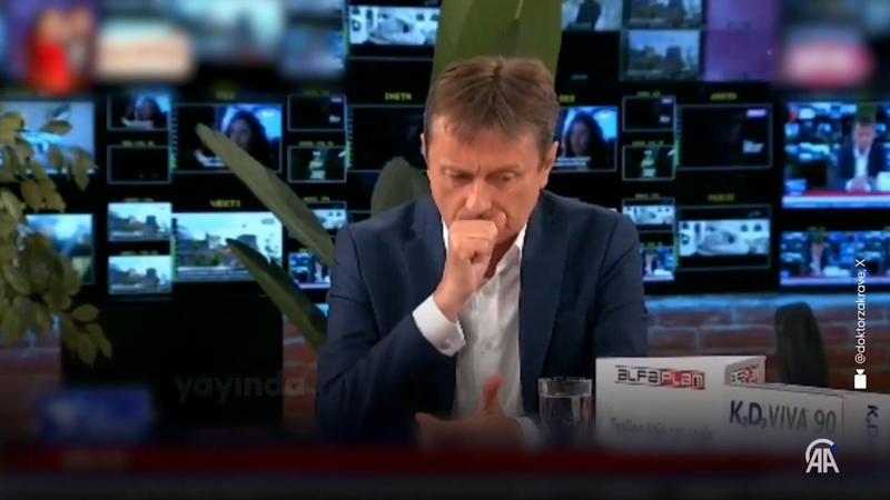Sırp bakan canlı yayında beyin kanaması geçirdi