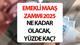 2025 OCAK EMEKLİ MAAŞ ZAMMI HESAPLAMA TABLOSU (3 AYLIK ENFLASYON FARKI) || SSK, Bağkur en düşük ve en yüksek emekli maaşı ne kadar