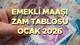 2026 emekli maaş zammı ve yeni yıl aylık tutarları tablosu, enflasyon rakamları ile yeniden şekillendi. SSK Bağkur yeni yıl emekli maaş zammı 2026, enflasyon farkı ile hesaplama tablosu da TÜİK verileriyle şekillenmeye başladı. 2026 Ocak ayı emekli maaş zammı, TÜİK tarafından açıklanacak enflasyon farkı ile gündemde yer alıyor. SSK, Bağkur, Emekli Sandığı maaş zammı tablosu, 3 aylık enflasyon farkı ile yeniden şekillenecek. Türkiye İstatistik Kurumu tarafından son olarak 3 Eylül tarihinde Ağusto