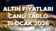 ALTIN FİYATLARI 15 OCAK 2025 (BUGÜN - CANLI TAKİP) || Gram altın, çeyrek altın, ONS altın ve Cumhuriyet altını ne kadar ediyor, ka