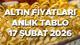 BUGÜN ALTIN FİYATLARI CANLI - ANLIK SON DAKİKA 17 ŞUBAT 2026 || Altında sert düşüş! 17 Şubat gram altın, çeyrek altın, ONS altın n