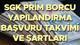 SGK yapılandırma başvuru takvimi, şartları ve ödeme planı detayı ile ilgili bilgiler gündemde öne çıkan başlıklar arasında yer alıyor. Vergiye ve sosyal güvenlik prim borçlarına yönelik düzenlemeleri içeren Bazı Kanunlarda Değişiklik Yapılmasına Dair Kanun Teklifi, geçtiğimiz haftalarda Resmi Gazete'de yayımlandı ve yürürlüğe girdi. Düzenleme ile Sosyal Güvenlik Kurumu (SGK) borçları için tecil süresi uzatıldı. Ayrıca teminatsız tecil limiti de 10 milyon liraya çıkarıldı. Peki SGK borç yapılandı