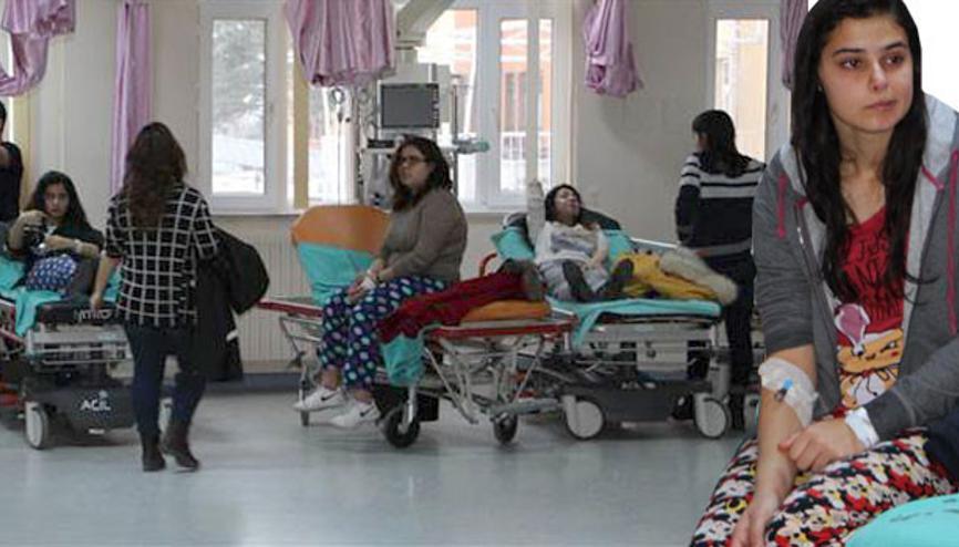 Kız yurdunda 68 öğrenci doğalgazdan zehirlendi