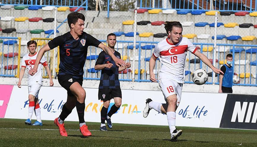 Ümit Milli Futbol Takımı, hazırlık maçında Hırvatistana kaybetti