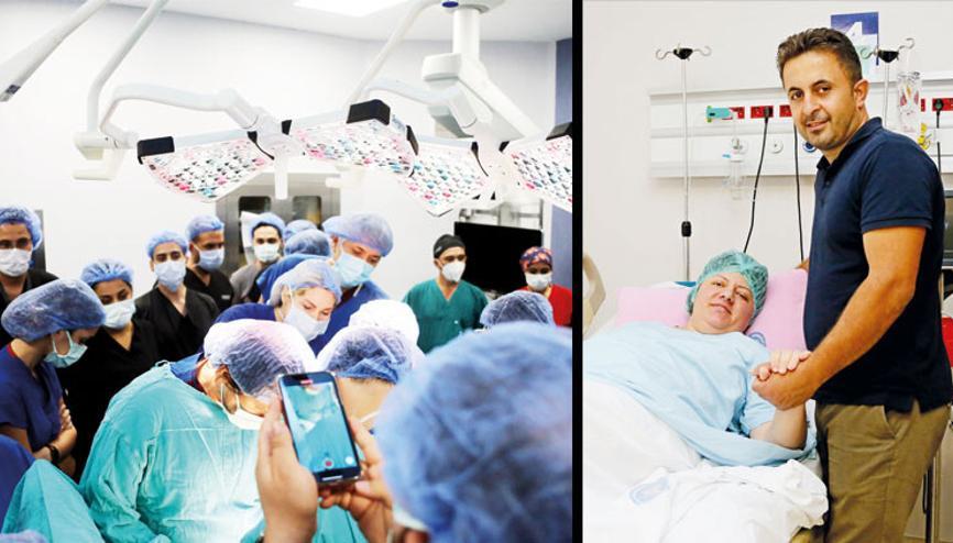 Mucize bebek alkışlarla dünyaya geldi