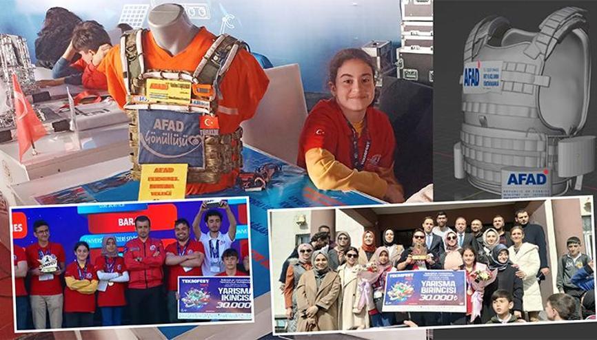 Akıllı arama kurtarma yeleği TEKNOFEST’te ödül getirdi Akıllı arama kurtarma yeleği TEKNOFEST’te ödül getirdi