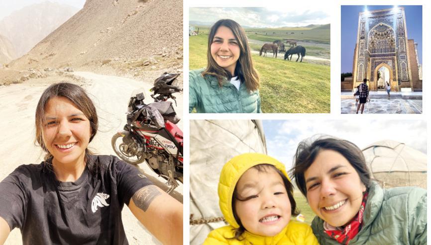 Motosiklet üzerinde dünya turu... ‘İnsanları tanımak ve bir Türk kadını olarak kendimi onlara tanıtmak için buradayım’