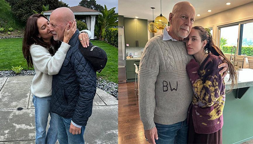 Hastalığı ilerleyen Bruce Willisin kızları üvey annelerini övgüye boğdu: Cesaretin dağları yerinden oynatıyor