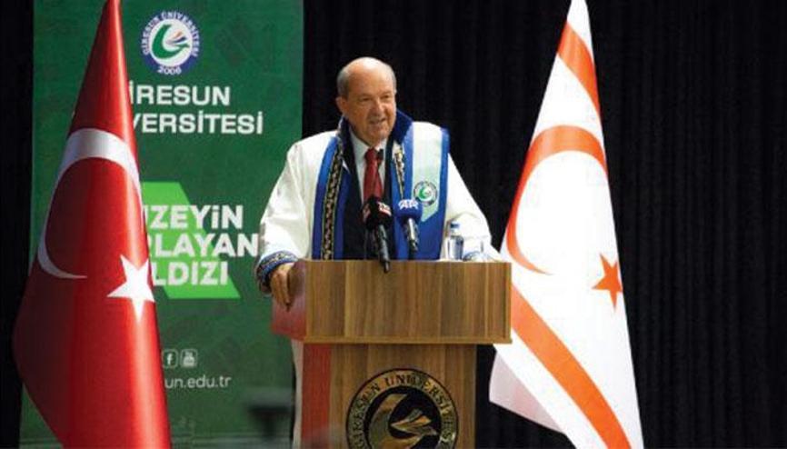 KKTC Cumhurbaşkanı Ersin Tatar: Sinsi oyunlara karşı dimdik ayakta duracağız KKTC Cumhurbaşkanı Ersin Tatar: Sinsi oyunlara karşı dimdik ayakta duracağız