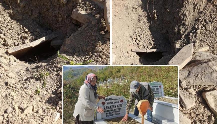 Bartında mezarlıkta ayı paniği... Mezarın açıldığını görünce orada yığıldım Bartında mezarlıkta ayı paniği... Mezarın açıldığını görünce orada yığıldım