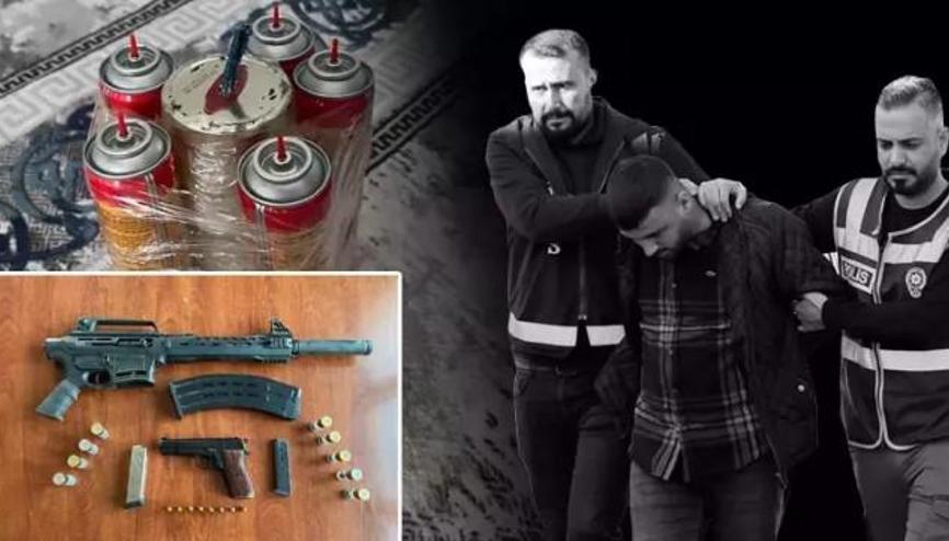 Sokakta yürüyen kadını tabancayla vuran şüphelinin evinde el yapımı patlayıcı bulundu Sokakta yürüyen kadını tabancayla vuran şüphelinin evinde el yapımı patlayıcı bulundu