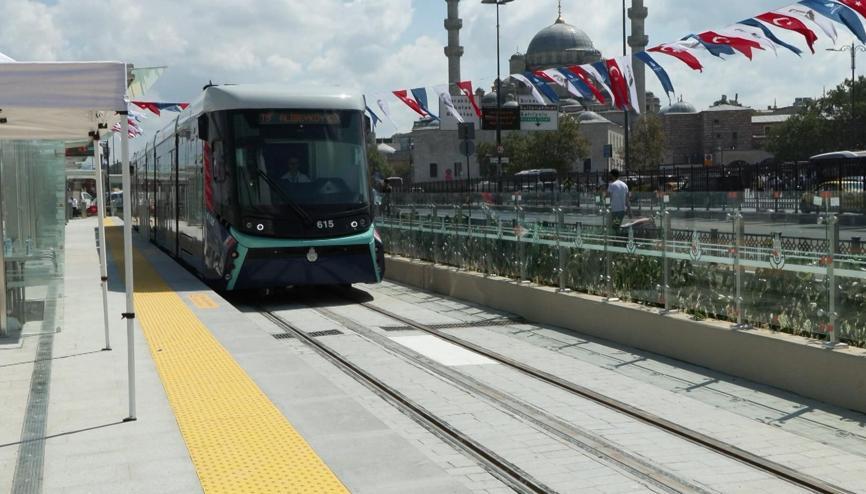 İstanbulda Eminönü-Alibeyköy tramvay hattında arıza İstanbulda Eminönü-Alibeyköy tramvay hattında arıza