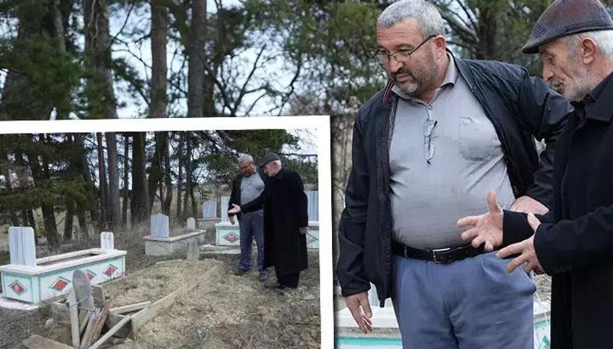 Kastamonuda mezarlıkta tedirgin eden olay Ayılara karşı jiletli telle önlem aldılar Kastamonuda mezarlıkta tedirgin eden olay Ayılara karşı jiletli telle önlem aldılar