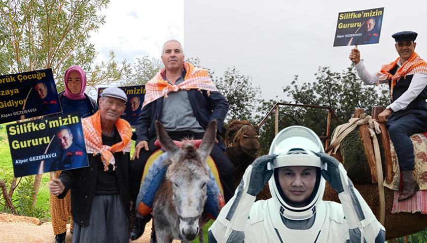 İlk Türk uzay yolcusu Alper Gezeravcıya memleketindeki yörüklerden destek İlk Türk uzay yolcusu Alper Gezeravcıya memleketindeki yörüklerden destek