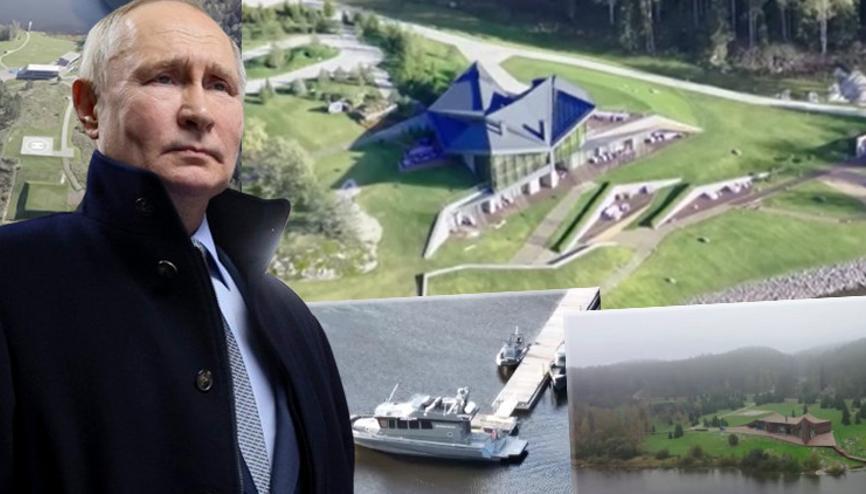 Görüntüler sosyal medyadan paylaşıldı...Putinin gizli evi: Finlandiya sınırına yakın, karayolu ulaşımı yok