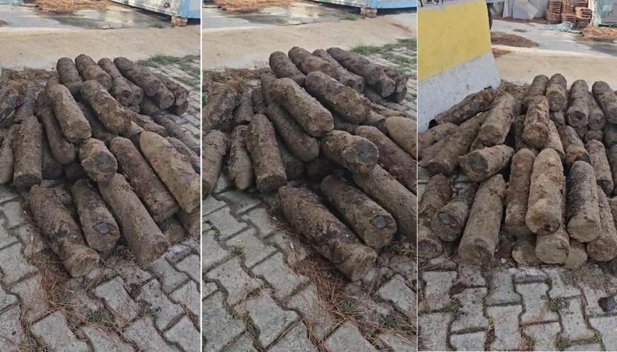 Çanakkalede patlamamış 50 top mermisi bulundu