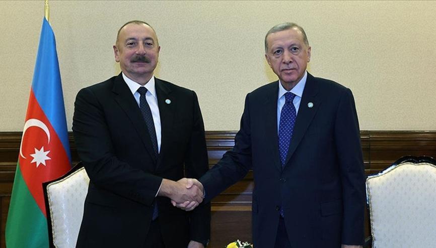 Cumhurbaşkanı Erdoğan, İlham Aliyev ile görüştü Cumhurbaşkanı Erdoğan, İlham Aliyev ile görüştü