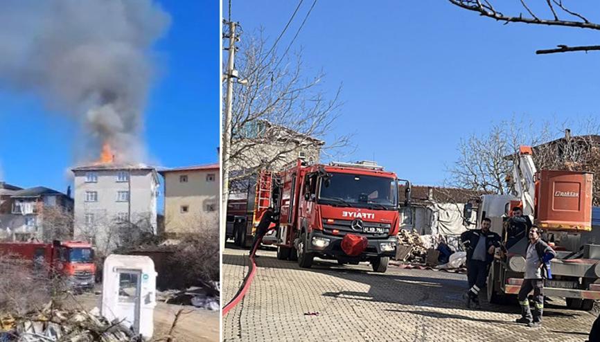 Kocaelide korkutan yangın Mahsur kalan 3 çocuk kurtarıldı Kocaelide korkutan yangın Mahsur kalan 3 çocuk kurtarıldı
