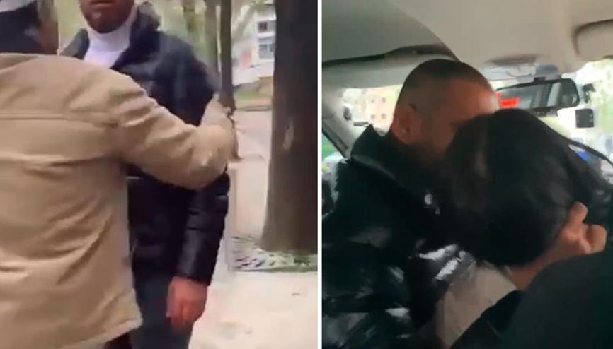 Esenyurt’ta taksiye binen yolcularla şoför arasındaki tartışma kameraya yansıdı