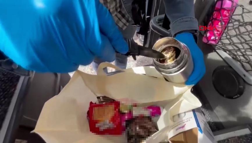 Otobüsteki yolcunun termosundan yarım kilo bonzai ham maddesi çıktı