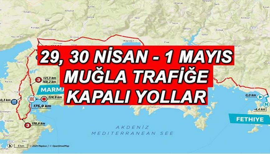 MUĞLA KAPALI YOLLAR LİSTESİ 30 NİSAN - 1 MAYIS 2025 (GÜZERGAH DETAYI) || Bugün Muğlada hangi yollar trafiğe kapatılacak, ne zaman açılacak Belirlenen yollarda TUR 2025 düzenlemesi MUĞLA KAPALI YOLLAR LİSTESİ 30 NİSAN - 1 MAYIS 2025 (GÜZERGAH DETAYI) || Bugün Muğlada hangi yollar trafiğe kapatılacak, ne zaman açılacak Belirlenen yollarda TUR 2025 düzenlemesi