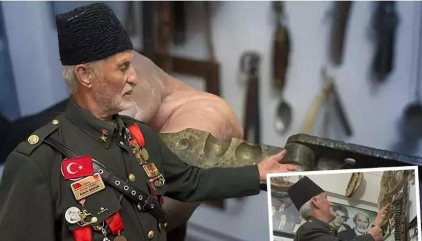 Kurtuluş Savaşı’nda mücadele eden dedesinin malzemeleriyle evin odasını müzeye çevirdi Kurtuluş Savaşı’nda mücadele eden dedesinin malzemeleriyle evin odasını müzeye çevirdi