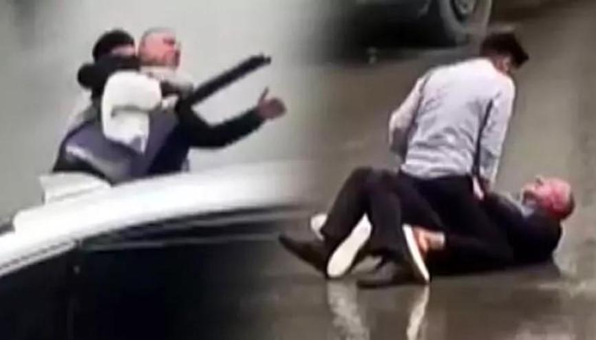 Kendisine silah doğrultan kayınpederine müdahale etti: O anlar kamerada Kendisine silah doğrultan kayınpederine müdahale etti: O anlar kamerada