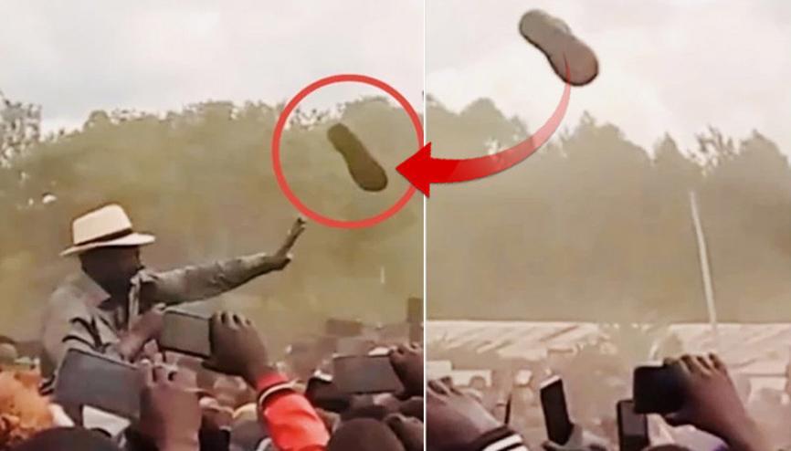 Devlet başkanına ayakkabılı saldırı