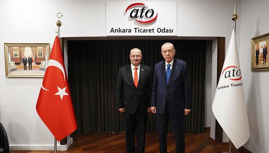 Cumhurbaşkanı Erdoğandan ATO’ya ziyaret Cumhurbaşkanı Erdoğandan ATO’ya ziyaret