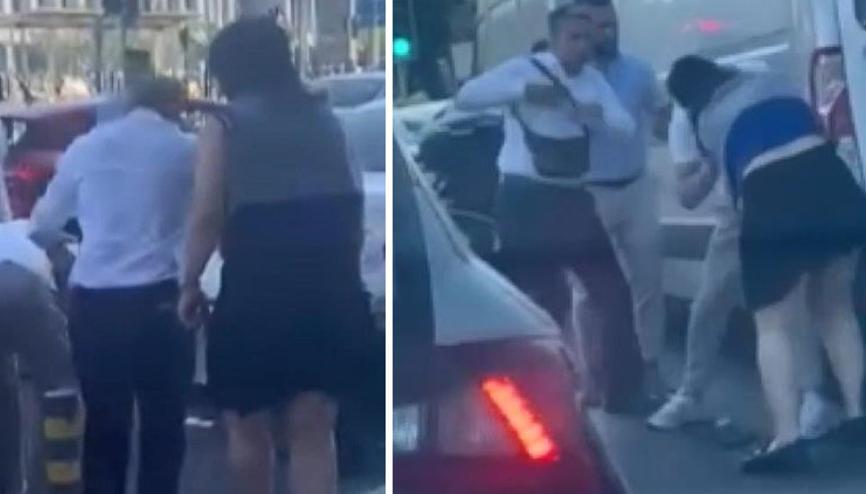 Taksiye binen kadın yolcu çılgına döndü: Beynini dağıtırım senin | Kadına bak, erkeği dövüyor