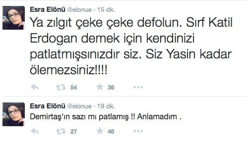 Elönüden tepki çeken tweetler