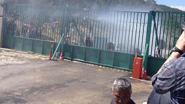 Nükleer Santral töreni sonrası eylem