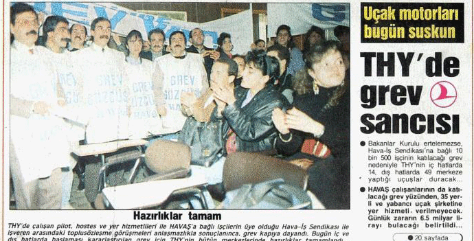THYde, 22 yıl sonra yeniden greve gidiliyor