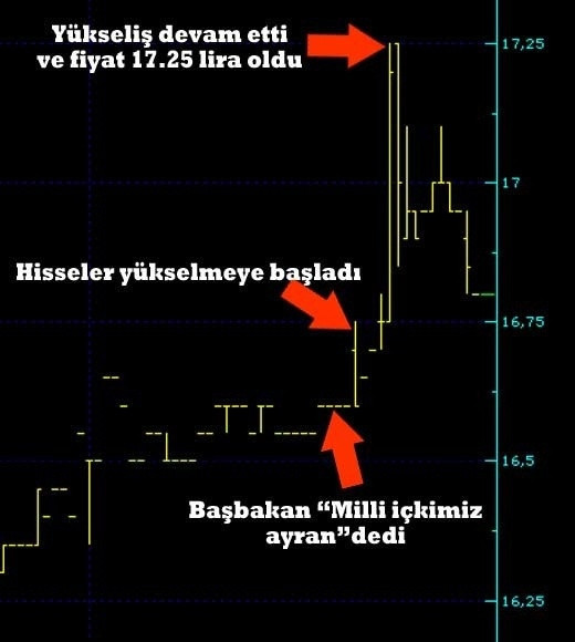Başbakan ayran dedi, Pınar Süt hisseleri uçtu
