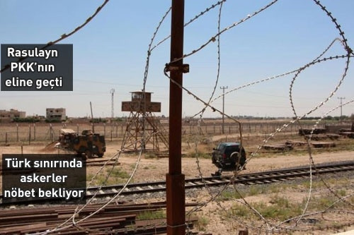 Resulaynda ÖSO bayrağı indirildi PYD bayrağı asıldı