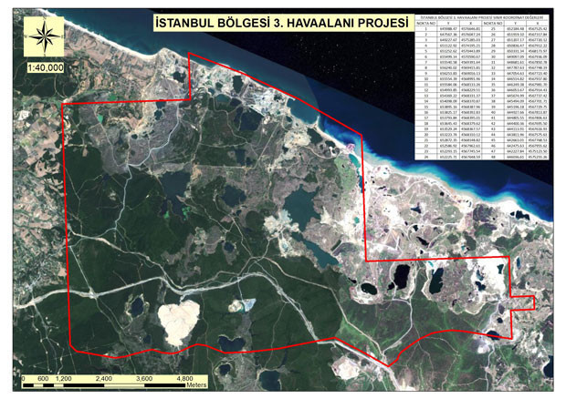 İstanbul 3. havalimanı genel saha bilgileri açıklandı
