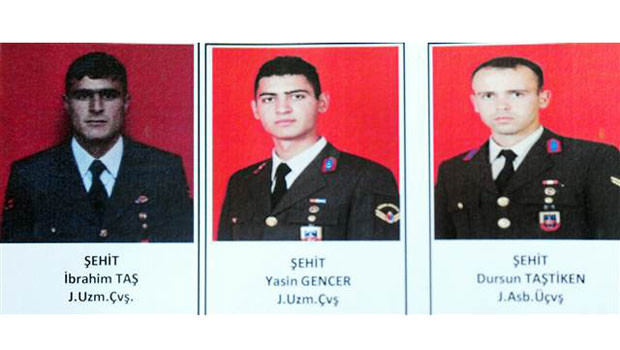 Yüksekovadaki 3 şehit için tören