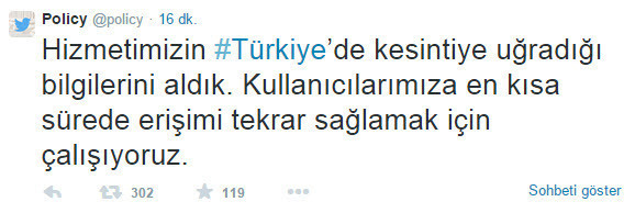 Twitter açıldı, Youtube kısa sürede açılıyor