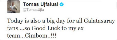 Alex ile Ujfalusiden G.Saray ve F.Bahçeye mesaj