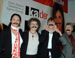 KRAVAT VE BIYIK TAKAN DÖRT ÜNLÜ KADIN SORUYOR: