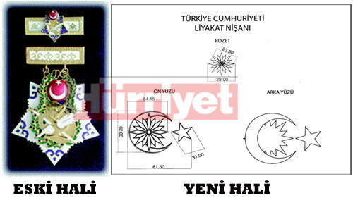 Devlet nişanları değişti