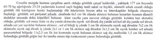 Örnek ve bulgular İstanbula