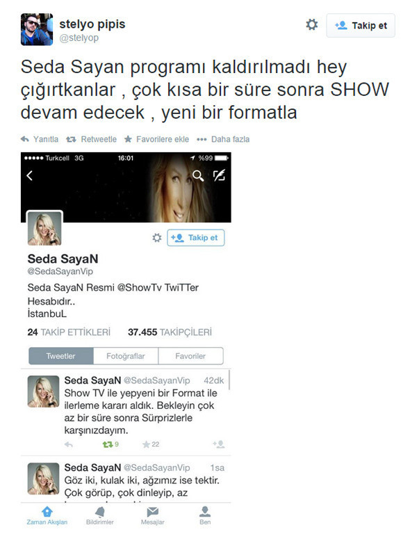 Seda Sayan Show yayından mı kaldırıldı