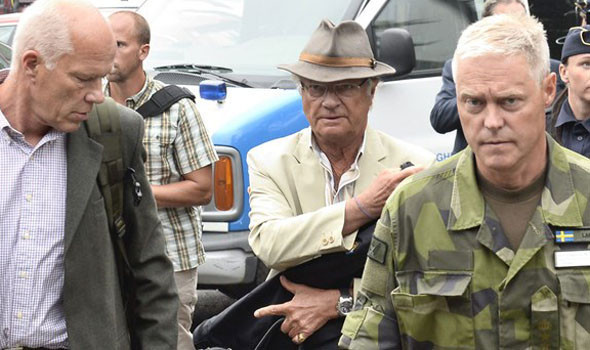 İsveç Kralını hayrete düşüren yangın