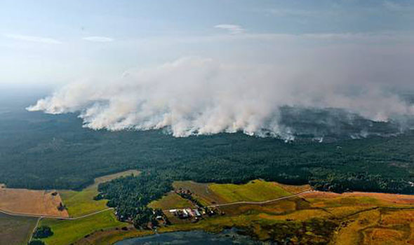 İsveç Kralını hayrete düşüren yangın