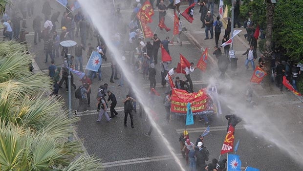 Soma protestosuna TOMAlı müdahale