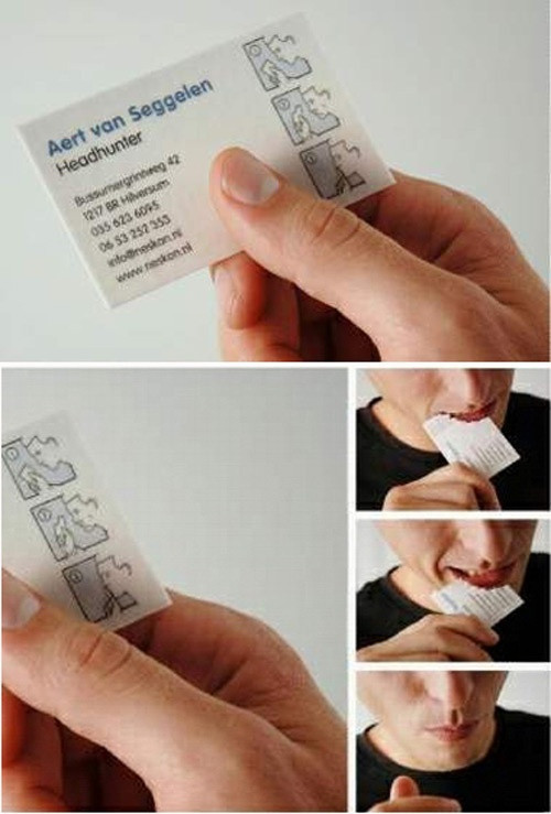 En yaratıcı kartvizit örnekleri