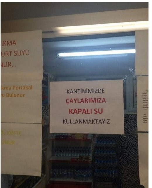 Sağlık Bakanlığı kantininde şebeke suyu kullanmıyor