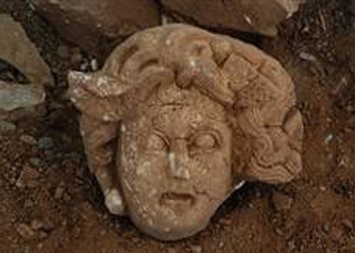 Antalyada medusa başı bulundu